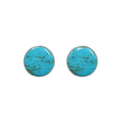 turquoise cab earrings