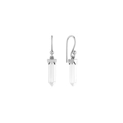 crystal cut earrings