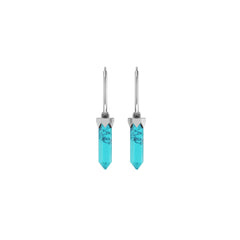turquoise cut earrings