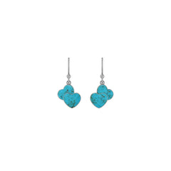 turquoise slice earrings