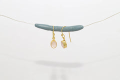 morganite cut earrings