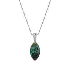 azurite malachite pendant