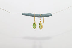peridot cut earrings