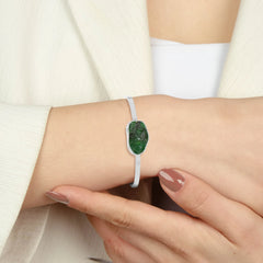 emerald rough bracelet