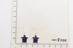 lapis lazuli slice earrings