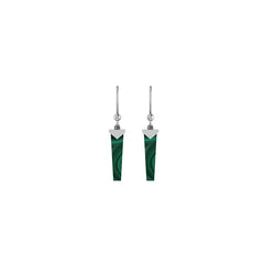 malachite earrings