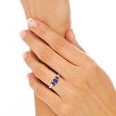 iolite prong-set ring