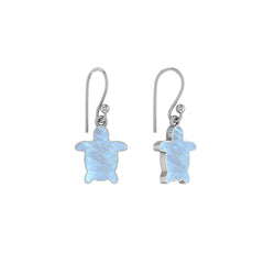 rainbow moonstone slice earrings