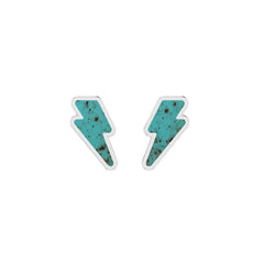 turquoise slice earrings