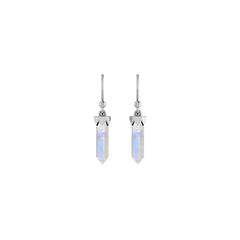 rainbow moonstone earrings