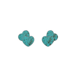 turquoise slice earrings