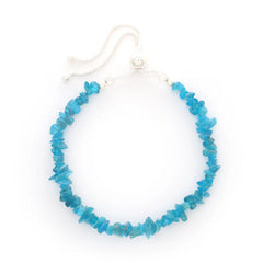 neon apatite rough bracelet