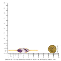 chevron amethyst rough bracelet