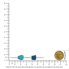 paraiba apatite with neon apatite twister bracelet