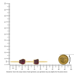 rhodolite garnet twister bracelet