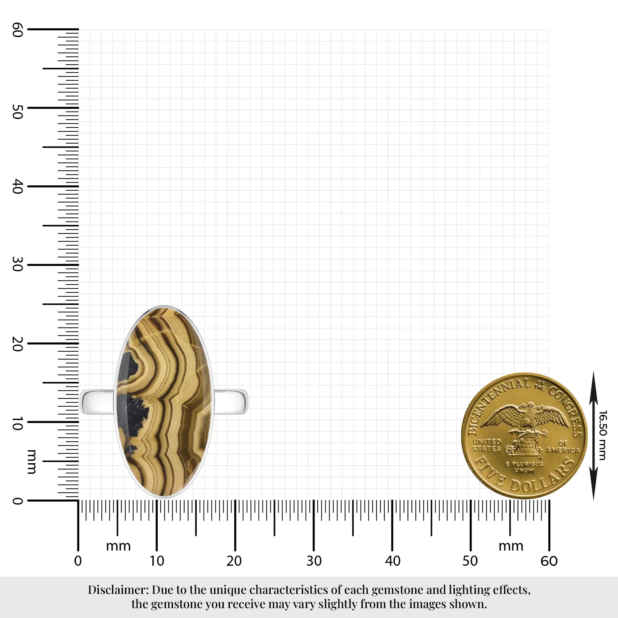 schalenblende bezel-set ring