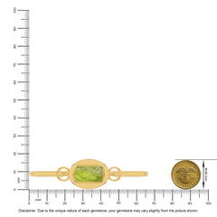 peridot rough bracelet