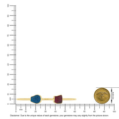 neon apatite with rhodolite garnet twister bracelet