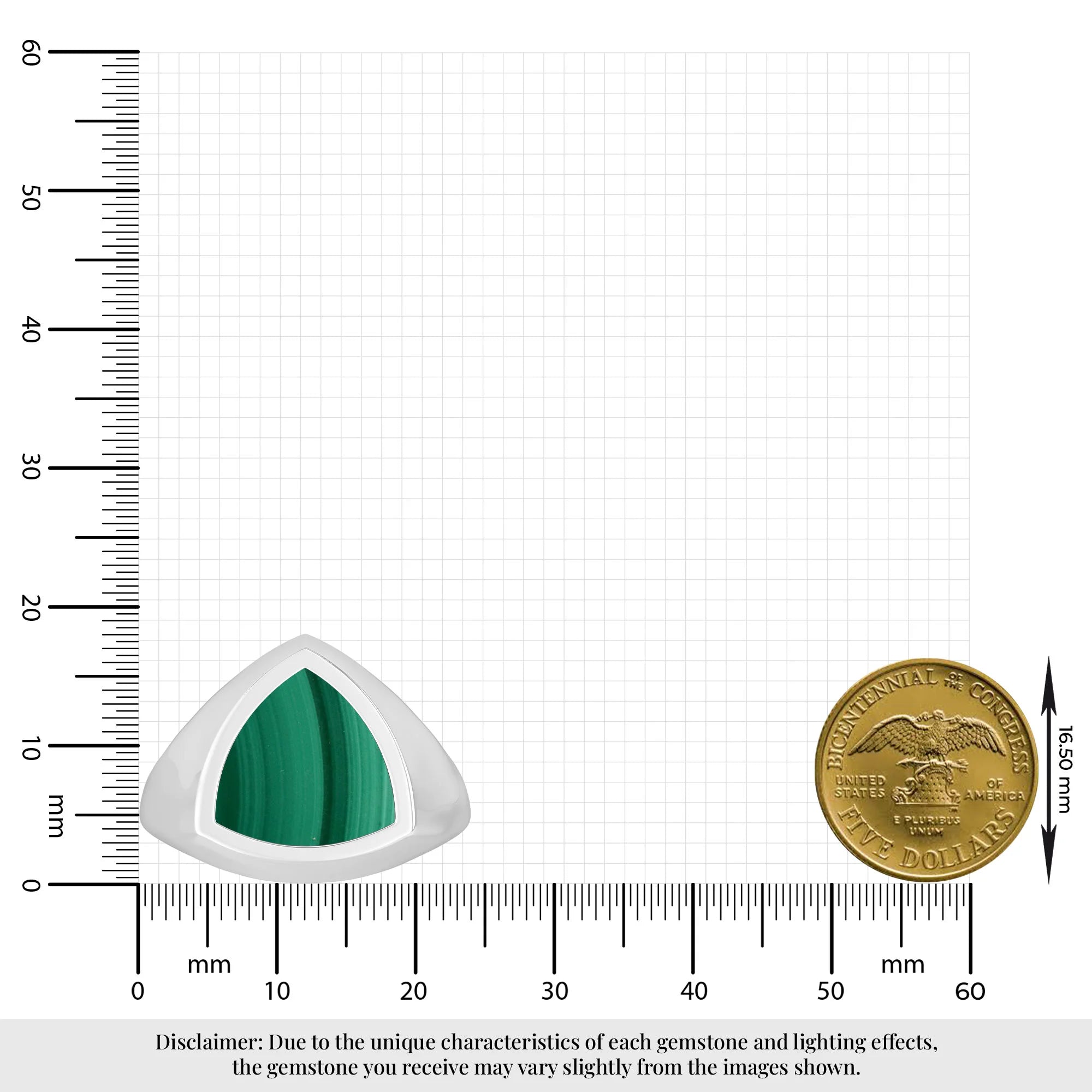malachite men bezel-set ring