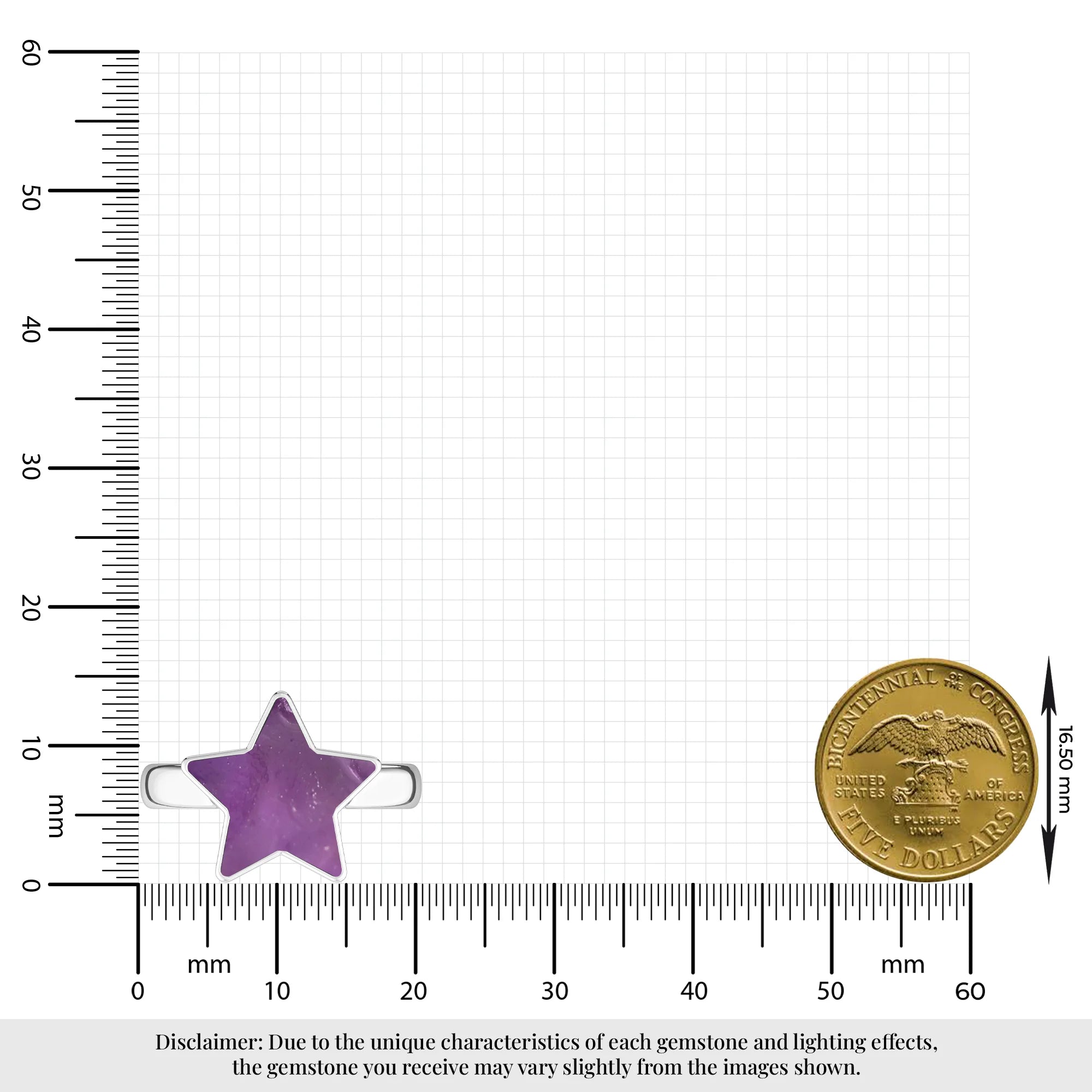 amethyst stackable bezel-set ring