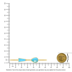 green moonstone cab bracelet