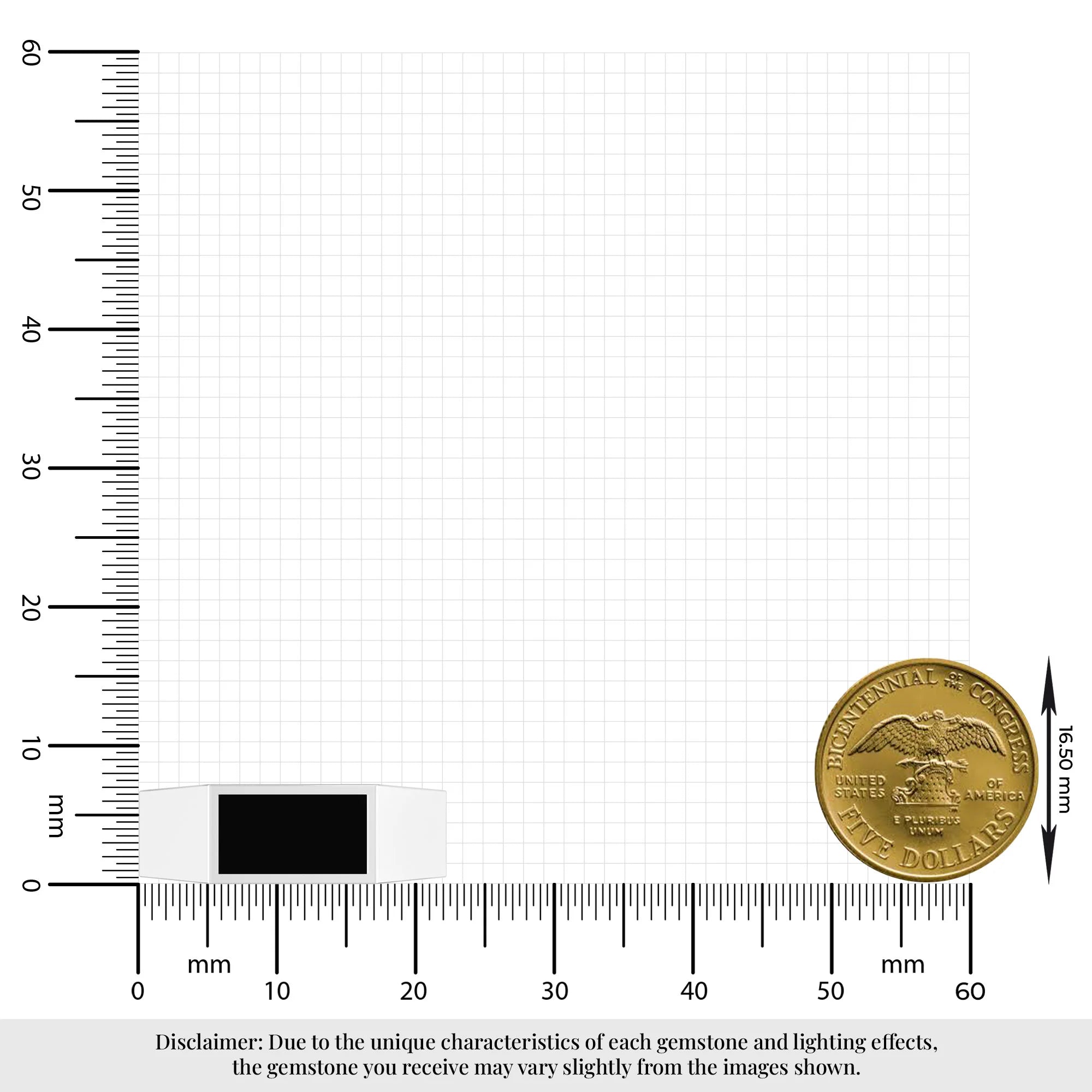 black tourmaline mens bezel-set ring