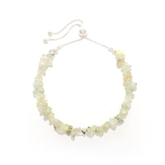 prehnite rough bracelet