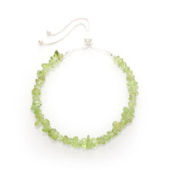 peridot rough bracelet
