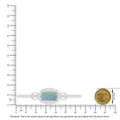 aquamarine rough bracelet