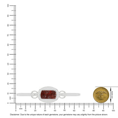 garnet rough bracelet