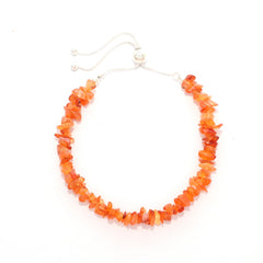 carnelian rough bracelet