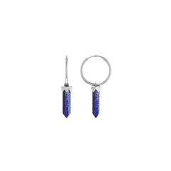 lapis lazuli cut earrings
