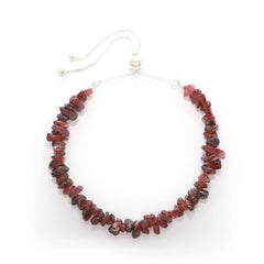 garnet rough bracelet