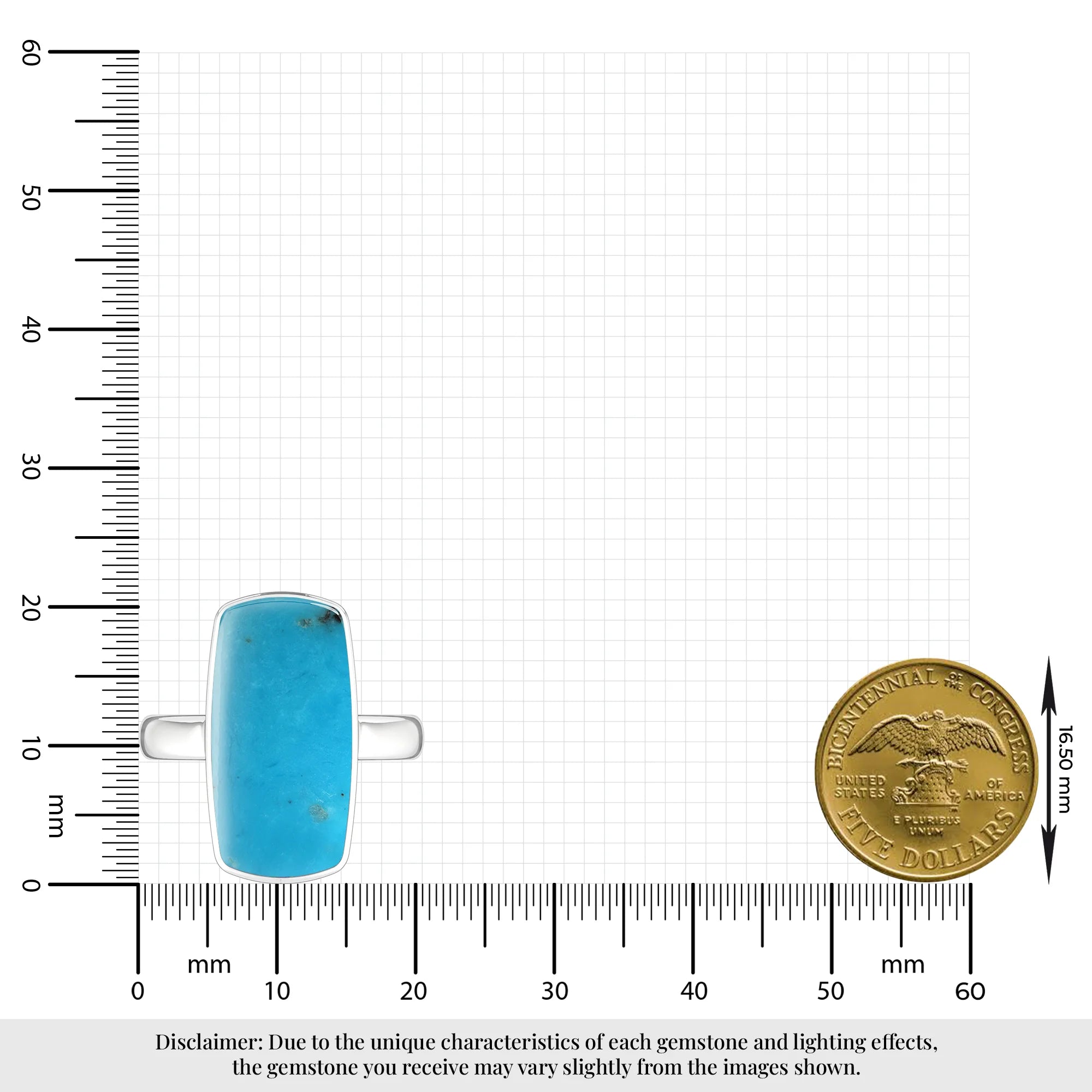 turquoise bezel-set ring