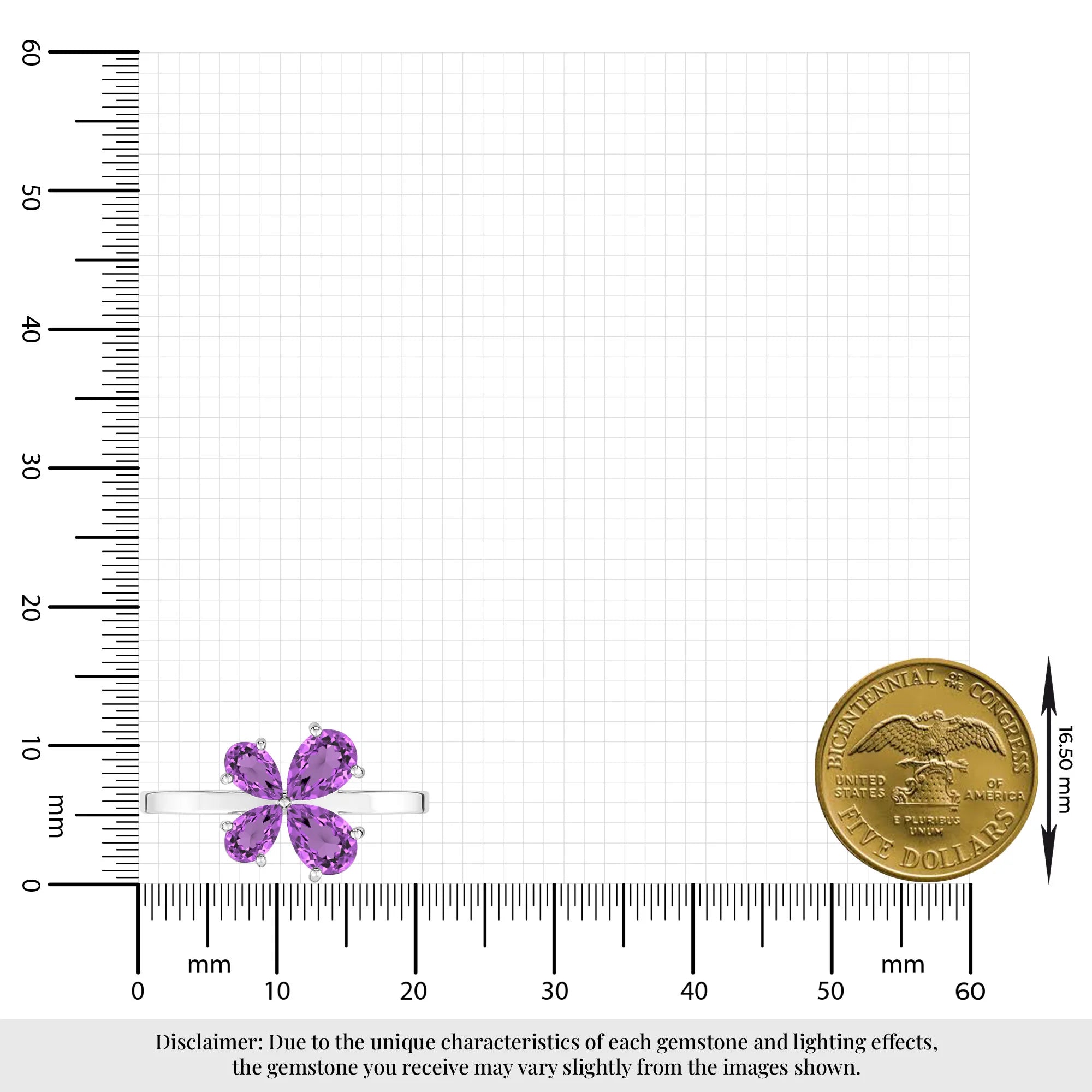 amethyst prong-set ring