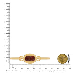 garnet rough bracelet