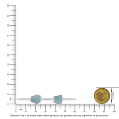 aquamarine twister bracelet