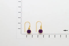 amethyst cut earrings