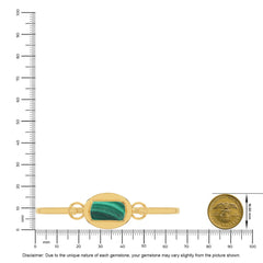 malachite rough bracelet