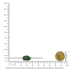 emerald rough bracelet