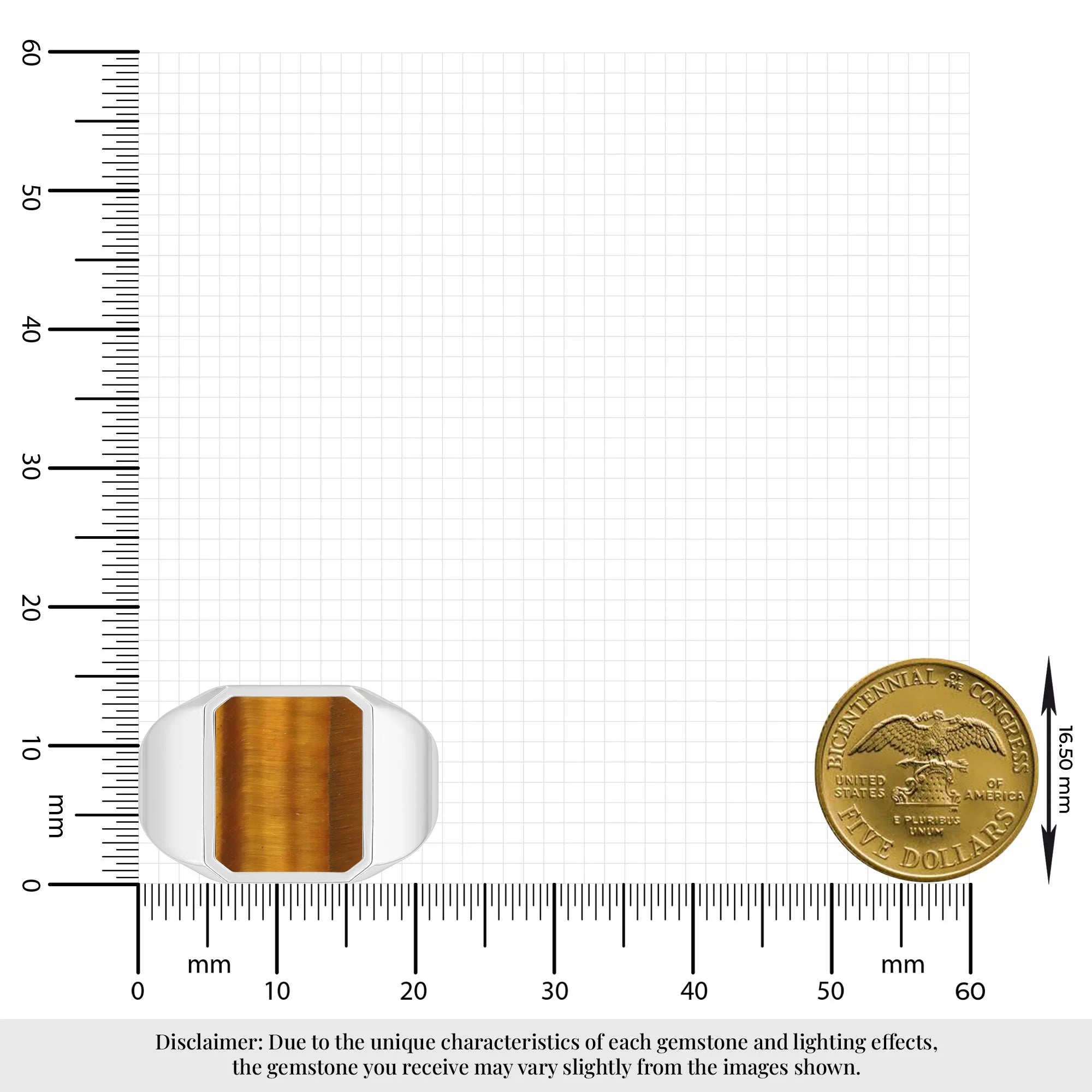 tiger eye men prong-set ring