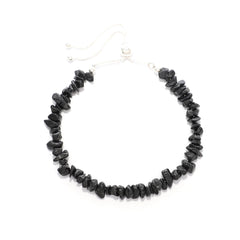 black spinel rough bracelet