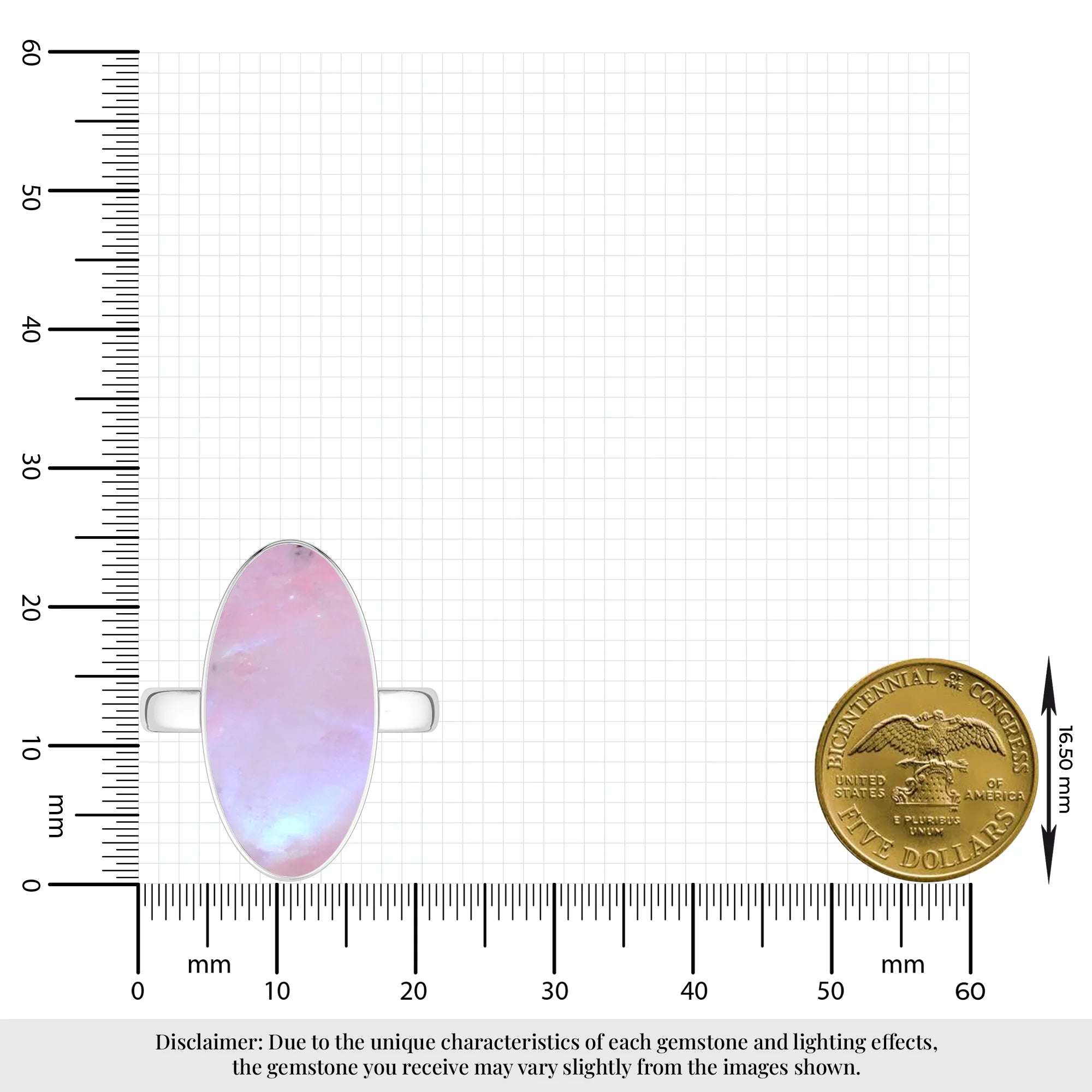 pink-moonstone bezel-set ring