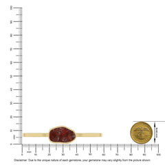 garnet rough bracelet