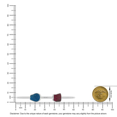 neon apatite with rhodolite garnet twister bracelet