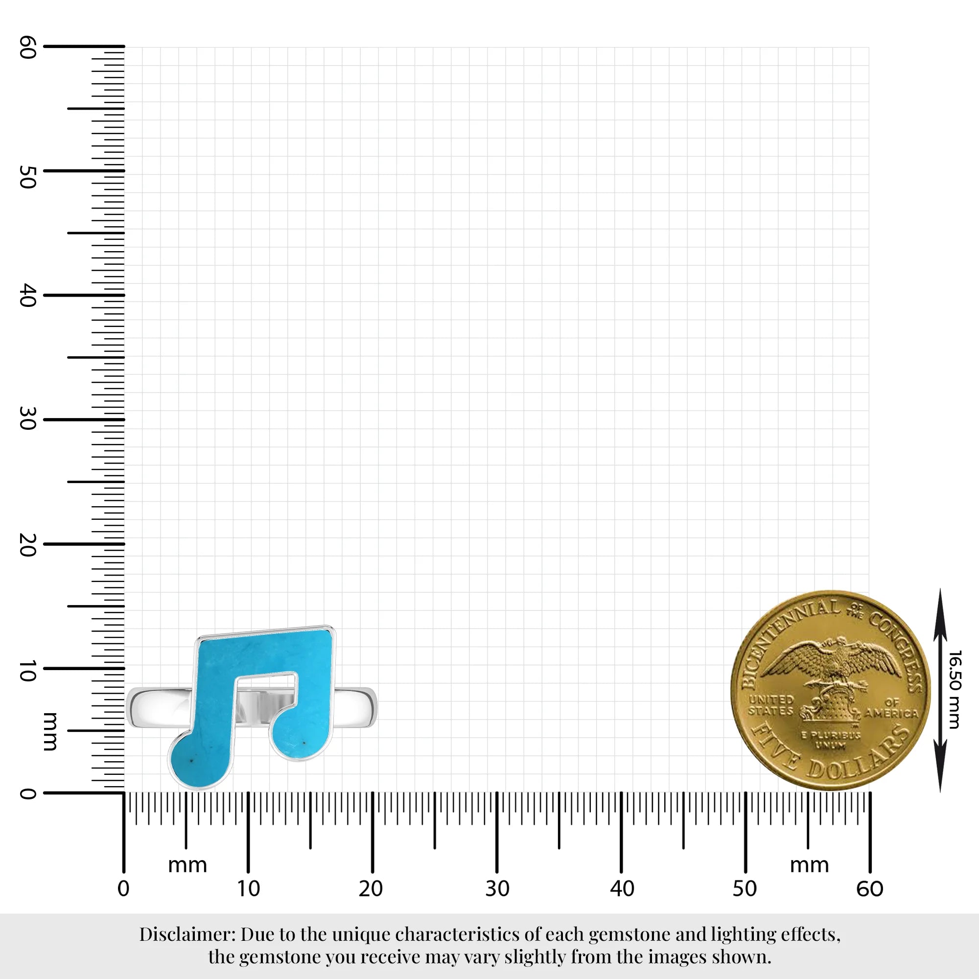turquoise bezel-set ring