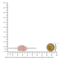 rose quartz rough bracelet