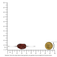 garnet rough bracelet