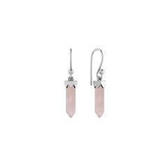 rose quartz earrings