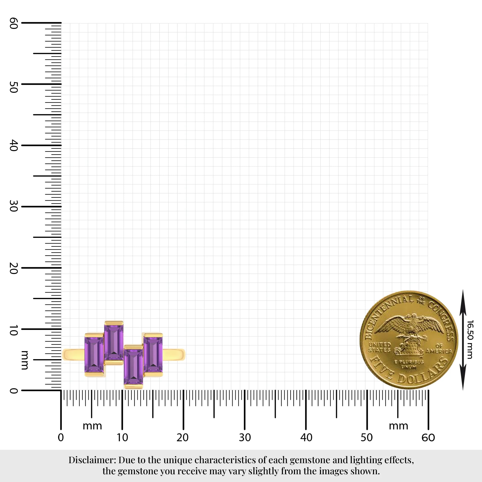 natural amethyst ring